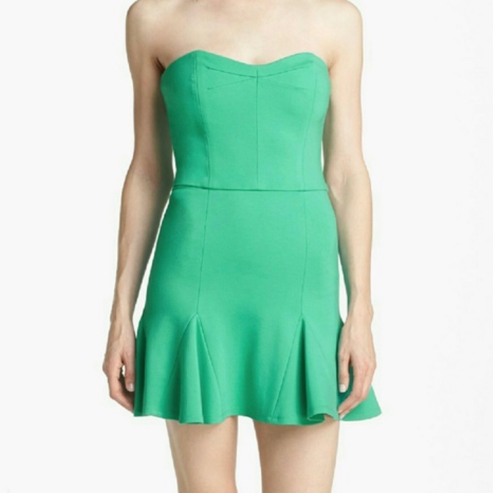 Turquoise Strapless Dress